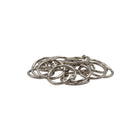Westcott Loose Leaf Rings - 1" - Silver - 18 Pack-Easy-to-use design opens quickly and clises securely
