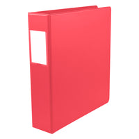 Staples Economy 2" 3 D-Ring Binder - 480 Sheet Capacity - Red-Red, D-Ring 2" binder with 480 Sheet Capacity