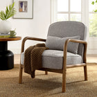 Modway Charlie Boucle Upholstered Armchair - Taupe-Dense Foam Padding