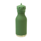 ASOBU Dinosaur Bestie Bottle -Vacuum Insulated - Stainless Steel - Silicone Straw - 16oz-Remains cold for hours, leakproof screw on lid, 16oz