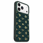 OtterBox Symmetry Clear Compatible with MagSafe Case with Camera Control for iPhone 17 Pro Max - Golden Bloom Green-Ultra-sleek design that flows with the lines of your phone