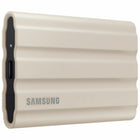 Samsung - T7 1TB USB 3.2 Gen. 2 Shield Portable SSD - Beige-Portable SSD, USB 3.2 GEN.2 (10Gbps); Compatible with PC, Mac, Android devices, gaming consoles & more