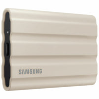 Samsung - T7 1TB USB 3.2 Gen. 2 Shield Portable SSD - Beige-Portable SSD, USB 3.2 GEN.2 (10Gbps); Compatible with PC, Mac, Android devices, gaming consoles & more