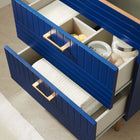 Modway Daybreak 24" Bathroom Vanity Cabinet - Blue-Gold Metal Legs