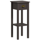 HOMCOM 2-Tier Side Table with Storage - Coffee-Slim, elegant design fits well in rooms with small spaces