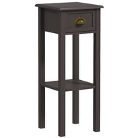 HOMCOM 2-Tier Side Table with Storage - Coffee-Slim, elegant design fits well in rooms with small spaces