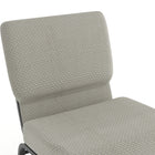 Flash Furniture HERCULES Series 21"W Church Chair in Grey Dot Fabric with Book Rack - Silver Vein Frame-Steel Book Rack with Communion Cup Holder
