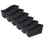 Storex Large Book Bin - Black - 6 Pack-Large book bins hold books, magazines, files, folders, and more, measures 14.3"L x 5.3"W x 7"H