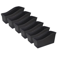 Storex Large Book Bin - Black - 6 Pack-Large book bins hold books, magazines, files, folders, and more, measures 14.3"L x 5.3"W x 7"H