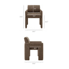Modway Daven Fabric Upholstered Dining Chair - Mocha-Fabric Upholstery