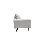 Brassex 3-Seater Jodie Sofa - Light Grey-100% polyester fabric cover