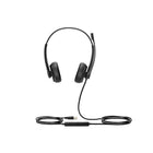 Yealink UH34 Lite Duo Binaural USB Teams Certified Headset with Boom Microphone-Cord length: 0.9 m