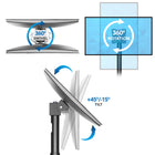 Mount-It! MI-3796 Height Adjustable POS Monitor Mount-Rotation: 360°