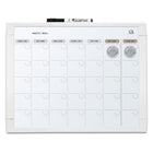 Quartet Dry Erase Planner - 11" W x 14" H - White-Magnetic surface great for posting memos, photos and more