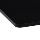 CorLiving Adjustable Pedestal Dining Table - Square - Black-10