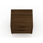Manhattan Comfort Rockefeller 20.08" Mid-Century Modern 2-Drawer Nightstand 2-Piece Set - Brown-10