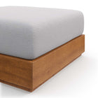 Modway Tahoe Outdoor Patio Acacia Wood Ottoman - Natural/Light Grey-7