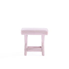 Manhattan Comfort Abigail 20.47" Mid-Century Modern Velvet Upholstered Ottoman Bench - Pink-20.47" L x 22" W x 19.48" H