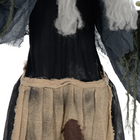 Outsunny 4' Animated Witch with Sound Activation - Grey-Colour: Khaki, Grey, Black 