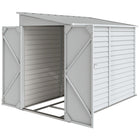 Outsunny 4.6' x 9' Steel Outdoor Storage Shed - White-Two ventilation slots to keep the inside dry and fresh
