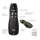 Logitech Wireless Presenter R400-Wireless Support: 2.4GHz RF