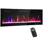 HOMCOM 50" Electric Wall Fireplace with Eco Mode - 1500 W-Ultra-slim design fits seamlessly into modern, space-limited homes