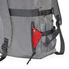 Club Rochelier Large Double Flap Front Backpack - Dark Grey-Main interior compartment with zipper closure