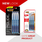 BIC Atlantis Original Ballpoint Pen - Retractable -  1.0mm -  Blue -  4 Pack-Full grip area for added control and comfort