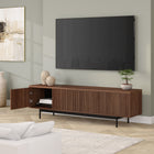 Hudson&Canal Whitman TV Stand for TV's up to 75" - Satin Walnut-Product Dimensions: 15.5" L x 70" W x 20" H