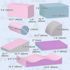 Soozier Soft Play Foam Climbing Blocks 7-Piece Set - Light Colours-Clean the covers of the soft play set with a wet wipe 