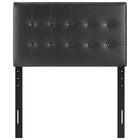 Modway Emily Upholstered Vinyl Twin Headboard - Black-Smooth vinyl upholstering