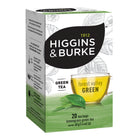 Higgins & Burke Green Tea - 20 Pack-The delicate, naturally sweet flavour of the Premium Sencha steamed green tea is enhanced with lemongrass and lemon balm herb for an exceptional taste experience
