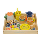 Manhattan Toy Flora Fauna Pretend 23-Piece Wooden Tea Set-Encourages imaginative role-play