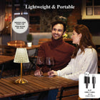 Bell+Howell Addison Elegant LED Cordless Table Lamp - Gold-Adjustable brightness: dimmable function to adjust the brightness, from a soft light to a more powerful illumination depending on the activity.