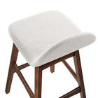 Modway Juno Wood Bar Stool - Ivory Fabric - Set of 2-9