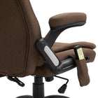 Vinsetto Massage Office Chair with 6-Point Vibration - Brown-Colour: Brown