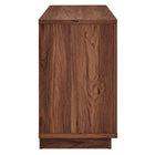 Modway Capri 63" Wood Grain TV Console - Walnut-Non-Marking Foot Glides