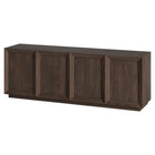 Hudson&Canal Morse Rectangular TV Stand for TV's up to 75" - Alder Brown-The top has a weight capacity of 75 lb, lower shelves can hold 25lbs each