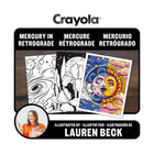 Crayola 32-Page Adult Colouring Book - Mercury in Retrograde-Makes a great holiday or birthday gift for women and men who love creative downtime