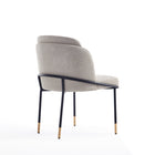 Manhattan Comfort Flor 22.83" Modern Twill Weave Upholstered Dining Chair - Wheat-Weight Capacity: 300 lb. Seat Height: 18.7"