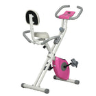 Soozier Foldable Exercise Bike with 8 Level Magnetic Resistance-X-design upright exercise bike offers a full range of motion for body workouts