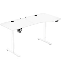 MotionGrey Ergo2 XL Adjustable Right L-Shaped Standing Desk with Memory Settings - 63" x 24" - White Top - White Frame-Affordable Pricing - Competitively priced standing desk designed to meet the needs of modern workspaces, offering durable construction, reliable performance, and advanced features typically found in higher-end models