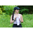 GROSCHE Aspen Insulated Water Tumbler with Handle - 40 oz. - Lavender-Triple-wall vacuum insulation