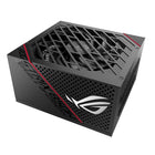 ASUS ROG Strix 850W Gold Power Supply-Originally developed for top-end ROG graphics cards, Axial-tech fan design features a smaller fan hub that facilitates longer blades and a barrier ring that increases downward air pressure. For ROG Strix series power supplies, we've scaled that design to 135mm so it keep things cool at low RPMs while producing less noise.