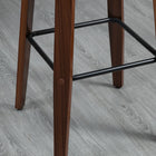 HOMCOM Bar Height PU Leather Swivel Bar Stools - Black - 2 Pack-Padded seat and backrest provide optimal comfort
