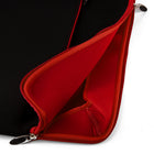 Vangoddy Neoprene 15" Laptop Protective Sleeve Case with Extra Pocket - Black/Red-Front Zippered Pocket. Provides convenient storage for accessories like chargers, mice, or pens.