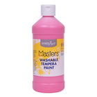 Handy Art Little Masters Washable Tempera Paint - Pink - 473 mL-Opaque blendable colours are bright & rich, won't chip, flake or crack when dry