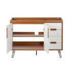 Modway Energize 48" Single Sink Compatible Bathroom Vanity Cabinet - Cherry/White-8