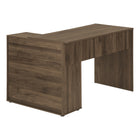 Monarch Specialties 7348 46" Computer Desk - Dark Walnut/Storage Cabinet-7