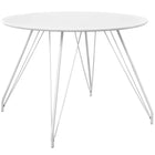 Modway Satellite Circular Dining Table - White-Mid-Century Modern Dining Table